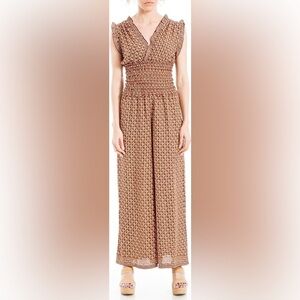 NWTMax Studio V Neck Shirred Waist Jumpsuit Size S (6)